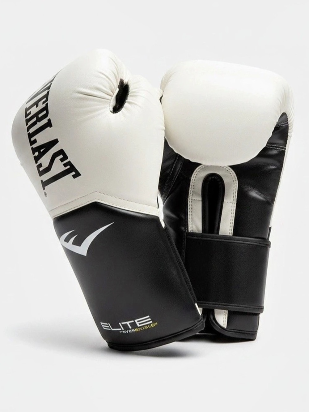 Everlast Elite woman’s Boxing Gloves White & Black Like New size M 12oz